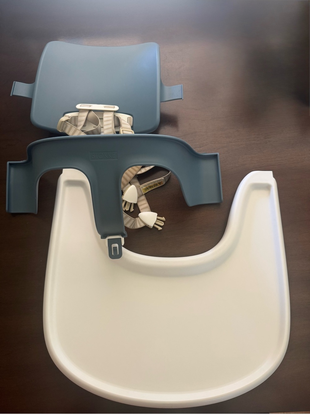 Stokke Tripp Trapp Baby Set, Fjord Blue + White Tray